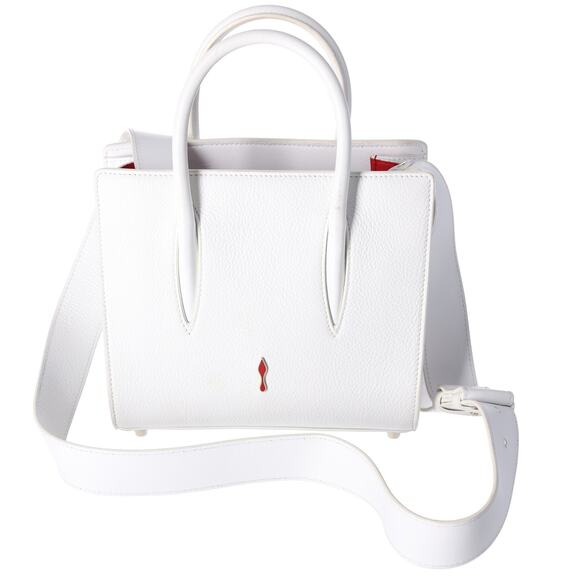 Christian Louboutin Paloma Studded Mini Handbag White Leather - Picture 3 of 7